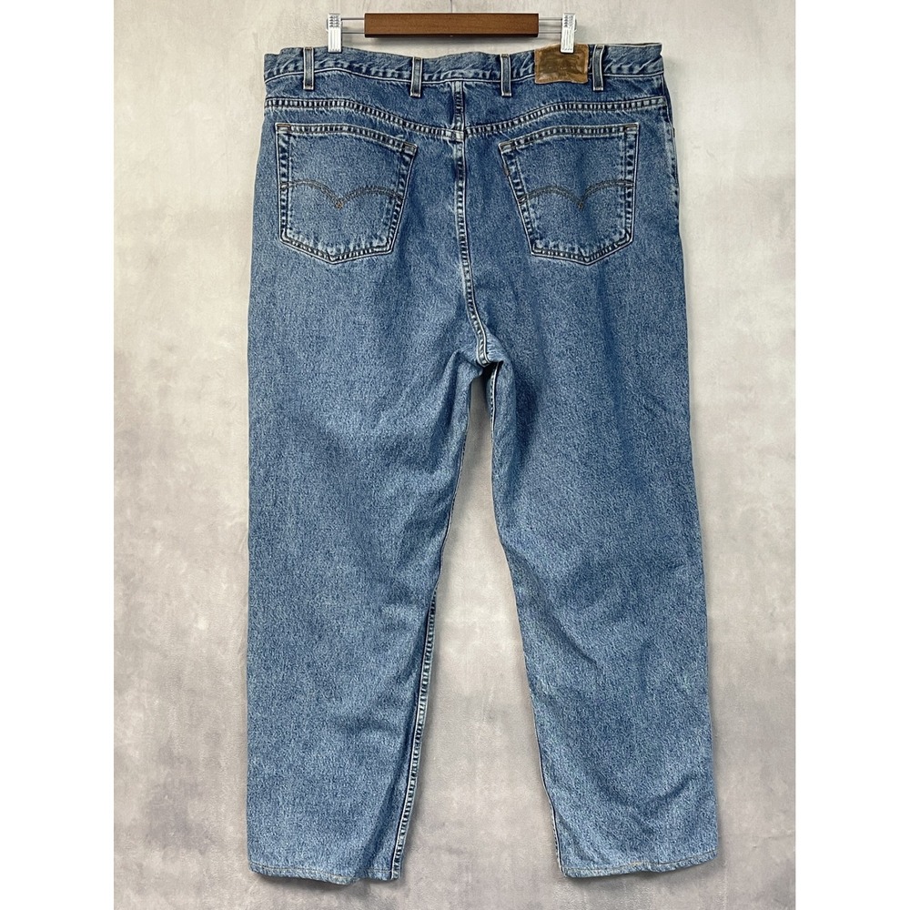 Levis 540 Mens Jeans Mens 46x30 Relaxed Fit Vintage 2000 Work Street HEMMED